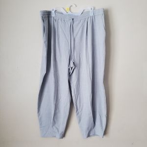 Express Gray Ankle High Rise Drawstring  Casual Pants Size XL NWT